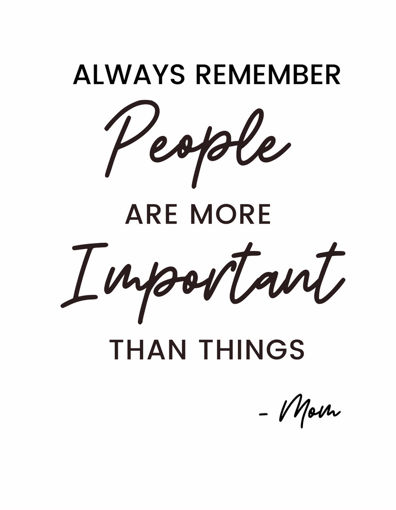 Always Remember People...